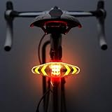 ★ Mando a distancia: el contenedor de señal es un sistema de control inalámbrico, instalado en la cabeza de la bicicleta, controla fácilmente la función de luz trasera para mayor seguridad durante el ciclismo.