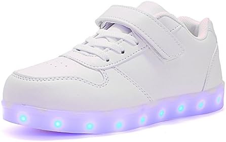 ByBetty Kids Boy Girl Light Up Trainers Shoes Flashing LED Luminous Lights USB Charger Shoes