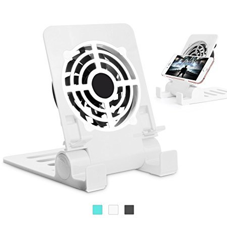 Zuoao 2 in 1 Foldable Cell Phone Stand Holder with usb Cooling Cooler Fan for iPhone, Samsung Galaxy, HuaWei, Ipad, Tablet and any Mobilephone (White) RS.2015 (30.00% Off) - Amazon