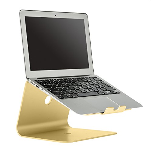 Slabo Notebookhalterung Laptopständer für MacBook / MacBook Air / MacBook Pro / Notebooks "Aluminium" - GOLD