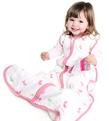 Schlummersack Baby Sommerschlafsack Musselin 0.5 Tog – Schmetterling - 3