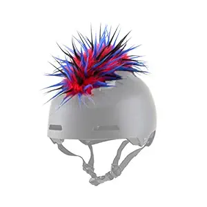 Parawild Iguana Helmet Accessories w/Sticky Hook & Loop Fastener Adhesive (Helmet not Included), Fun Helmet Mohawk/Cover for Snowboarding, Skiing, Biking, Cycling, Skating for Kids and Adults