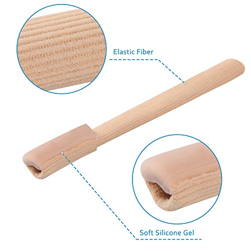SOUMIT 1Pc Finger Zehenschutz mit Einzelne Seite Gel-Futter-Pad, Zehen Separator Korrektur Bandagen für Hallux Valgus Bunion Hühneraugen – Schmerzlinderung & Komfort - 2