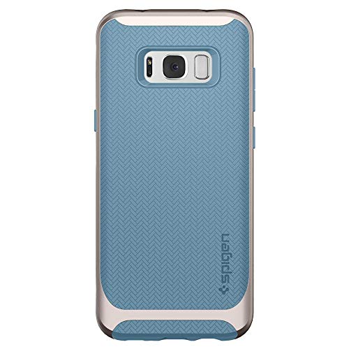 Spigen Funda Galaxy S8 Plus  Carcasa  Neo Hybrid  Protecci  n Interna Flexible y Marco Reforzado de Parachoques Duro para Galaxy S8   2017  - Niagara Blue