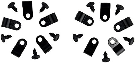 Mistking 1/4" Tubing Clips & Screws 10pk