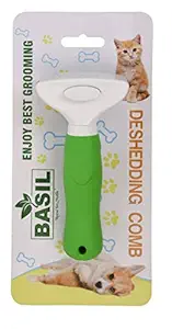 BASIL Pet Grooming Care Combo (De-Shedding Comb)