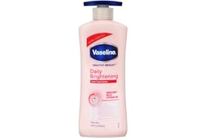 Vaseline Healthy Bright, Lotion hydratante quotidienne pour peau éclatante, 600 ml, pour une peau lumineuse, avec Vitamine B3, peau visiblement éclatante en 2 semaines, lotion légère pour le corps