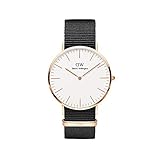 Daniel Wellington Herren Analog Quarz Uhr mit Stoff Armband DW00100257