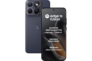 Motorola Edge 70 Fusion (Pantone Silhouette, 8GB RAM, 128GB Storage) | 6.78" 1.5K 144Hz AMOLED Display | Snapdragon 7s Gen 4 | 50MP Sony LYTIA 710 OIS Camera | 7000mAh Battery | 68W TurboPower |