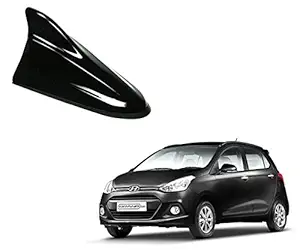 Auto Pearl Shark Fin Signal Receiver Antenna - O.E. Phantom Black Color for - I10 Grand