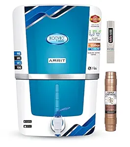 Konvio Neer Amrit RO + UV + UF + TDS Adjuster Water Purifier with Advance UV and High TDS 3000 Membrane (Alkaline + Copper)