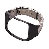 Hunpta Armband Uhrenarmband Uhrenarmbänder Armbanduhr 'Metal' Band Handgelenk Gurt Edelstahlarmband für Samsung Gear S SM-R750 (Schwarz)