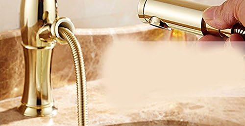 AWXJX European style retro style copper extend gold wash basins