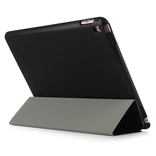 iHarbort® Apple iPad Pro 9.7 Hülle – Premium PU Leder Tasche Hülle Etui Schutzhülle Ständer Smart Cover Case für iPad Pro 9.7, mit Schlaf / Wach-up-Funktion (iPad Pro 9.7, schwarz) - 3