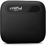 Crucial X6 500GB CT500X6SSD9 Bärbar SSD - Upp till 540 MB/s - USB 3.2 - Extern solid state-enhet, USB-C