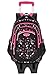 Produktbild Fanspack Trolley Rucksack, Schultrolley Schulrucksack Trolley Kinder Schulranzen Trolley Kinderkoffer Trolley Tasche für Mädchen Jungen Treppensteigen Dreirad Kinder Trolley-Tasche