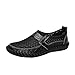 Produktbild Vectry Sandalen Herren Sneakers Hohe Sportschuhe Sneakersocken Herrenschuhe Low Slip on Sport Outdoorschuhe Hausschuhe Pantoletten Segelschuhe, Breathable Pedale Peas Schuhe (EU37/CN38, Schwarz)