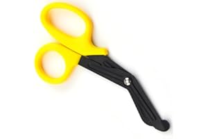 MRISATA Bandage Scissors, Nursing Scissors Trauma Scissors, Medical Supplies Medical Scissors, for Surgery for Nurses (Yellow)