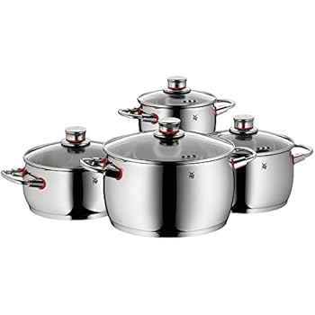 WMF Function 4 Topfset (4-teilig mit Glasdeckel, Kochtopf