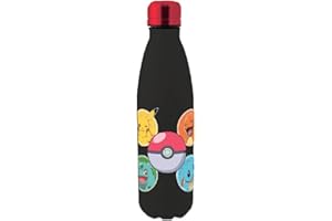 Kids Licensing - Cantimplora de Acero Inoxidable Pokémon 500ml, Libre de BPA y Toxinas, Mantiene Bebidas Frías o Calientes, Botella Reutilizable para Niños, Ideal para Colegio.