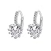 Lsv-8 Charming Women's Sterling Silver Ear Hoop Earrings Ear Stud
