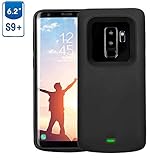 ☀ 【 Alta capacidad y carga rápida 】 Samsung Galaxy S9 Plus caja de alimentación construido en 4700mAh recargable de polímero de litio, el caso puede cargar Galaxy S9 más cerca de 2-3 veces. Y la salida 1.8 a hace la galaxia S9 más cargada completamente en cerca de 2-4 horas, hace su vida más conveniente.
