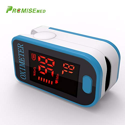 Pulse Oximeter MGcare Pro Sports and Aviation Finger-Unit Spot Check Oxygen Monitor Finger with Lanyard (Blue)