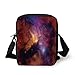 Produktbild Space Decorations,Space Stars and Nebula Gas and Dust Cloud Celestial Solar Galacy System Print,Purple Red Orange Print Kids Crossbody Messenger Bag Purse