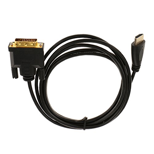 Adapterkabel HDMI (25-pol.) auf DVI, Stecker/Stecker, High Speed HDMI-DVI Kabel HDTV Cable, 1M bis 3M - 2M / 6.6ft