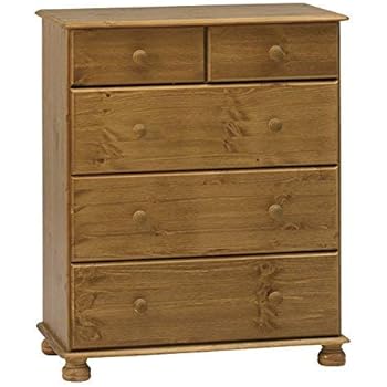 Steens Richmond 2 Plus 3 Deep Chest Of Drawers Pine Brown