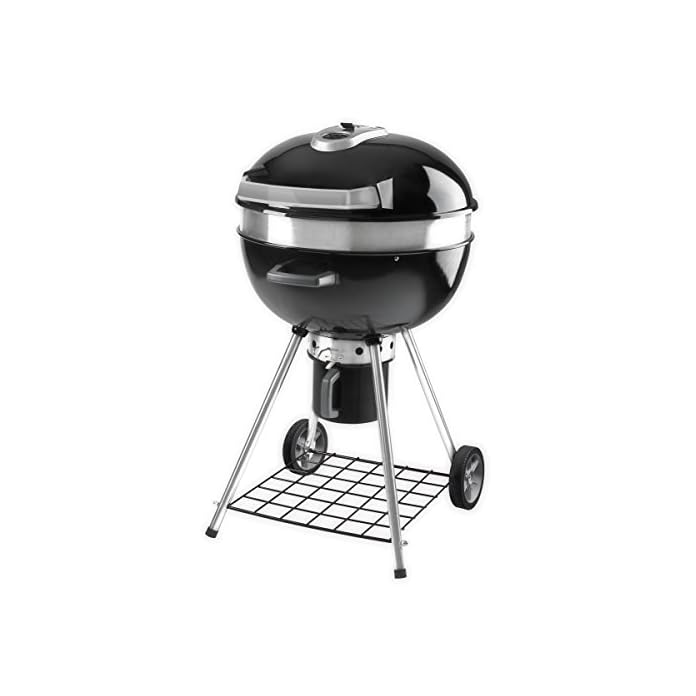 Napoleon Holzkohle Kugelgrill 57cm Mit Gussrost Und Deckelscharnier