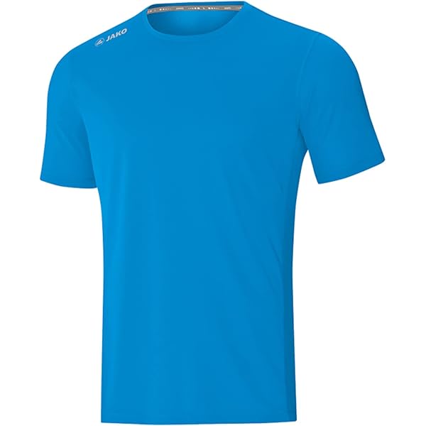JAKO Maglietta Running Donna, Blu, Taglia 34-36, Modello Run, In Poliestere Traspirante Con Elementi Rifrangenti