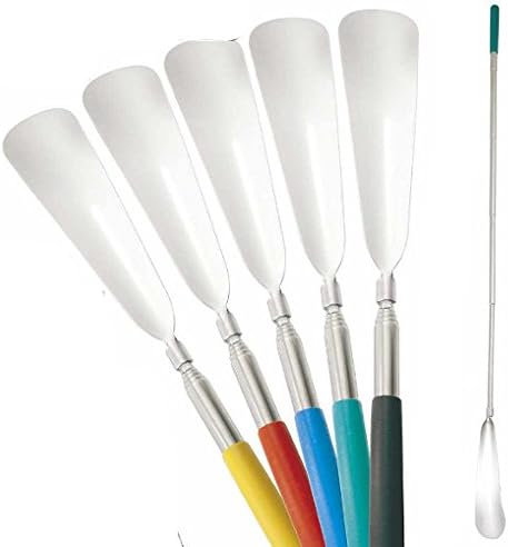 Sureseller Limited EASY GRIP EXTENDABLE METAL SHOE HORN HANDLE LONG REMOVER SHOEHORN HANDHELD SHOES &amp; 2 FREE LUCKY LADYBIRDS