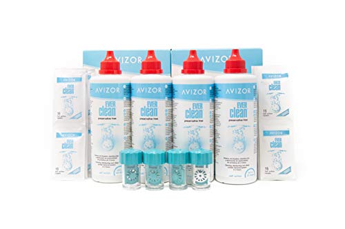 EverClean Avizor Pack 4 botes de 350 ml Peroxido Lentillas