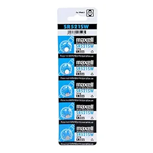 A.E Maxell SR521SW 379 Oxide Watch Batteries-Pack of 5 Batteries