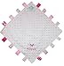 Personalised Embroidered Comforter Taggy Blanket/Blankie for baby Girls - Pink