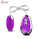 Mini Bullet Vibrator Wireless Remote Control Vibrating Egg Waterproof Kegel Ball Body Massager,Purple