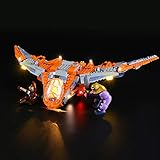 LIGHTAILING Jeu De Lumières pour (Marvel Super Heroes Le Combat Ultime de Thanos) Modèle en Blocs De Construction - Kit De Lumière A LED Compatible avec Lego 76107(Ne Figurant Pas sur Le Modèle)
