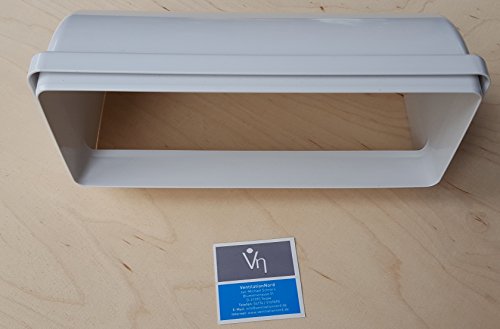 Flachkanal 220×90 für Dunstabzug Hauben Ø150mm Bogen 90° senkrecht - 2