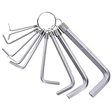 EASY TO IDENTIFY: Allen Schraubenschlüssel hat Messmarkierungen direkt darauf gedruckt, so dass Sie schnell das richtige Werkzeug für jede Aufgabe in metrischen Messungen finden können.