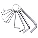Produktbild Heavy Duty Rustproof 10-Piece Hex Key Allen Wrench Set By With Keyring for Remove And Install Most Socket Cap Screws Found in Cars/Furniture/Equipment.