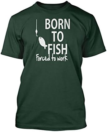 Born To Fish, Forced To W - Tee Bottle Green - Large
