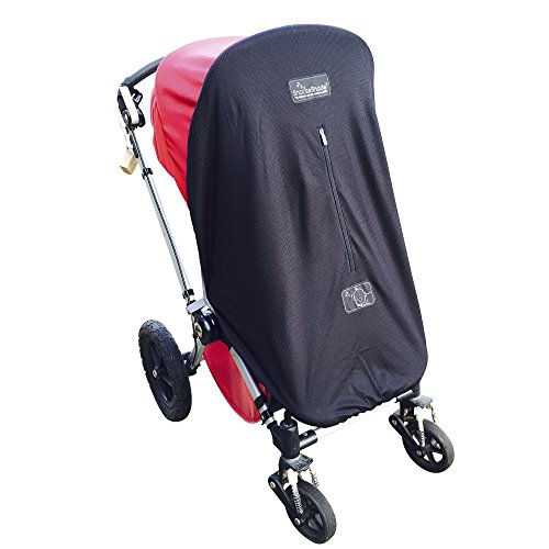 SnoozeShade Original - the blackout blind for prams & pushchairs (limited edition steel grey trim)