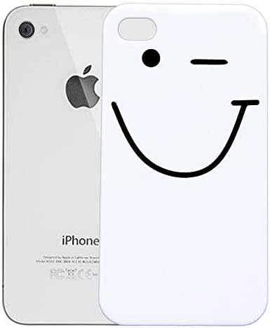 AnOL (10x7 cm) Vinyl Fridge Decal Wink Smiley Face/Cute Happy Smile Toilet Art Decor Sticker/Surfing Board Removable DIY Mural + Free Random Decal Gift