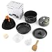 Produktbild sdfghzsedfgsdfg Outdppr Camping Mini Pan Kettle Pot Set für OUTAD 2-3 Personen Leichtgewichtler Tragbare Aluminium Non-Stick Topfset grau