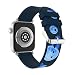 Produktbild Für Apple Watch Series 4 Floral Armband 44mm,Colorful Soft Silikon Ersatz Uhrenarmbänder Compatible iWatch Serie 4 44mm, erhältlich, Dunkelblau