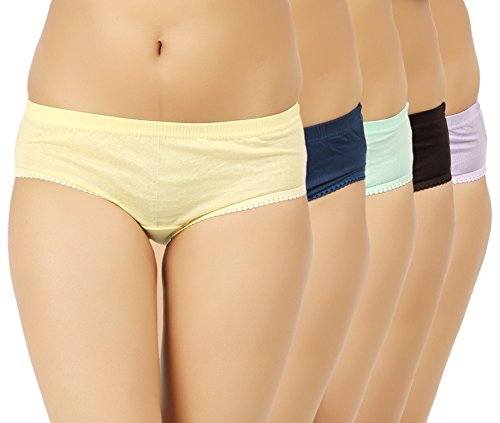 STUBY Womens Cotton Multicolor Panty(Pack of 5)_58 RS.269 (64.00% Off) - Amazon