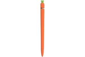 UKCOCO Funda de Lápiz Óptico con Forma de Zanahoria - Compatible con Pencil 1 Funda Pantalla Táctil Funda de Lápiz Funda Protectora de Silicona Antideslizante (Naranja)