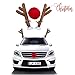 Produktbild Omiky® Weihnachtsdekor für Auto,Rentier Auto Rudolf für Auto Rentier kostüm weihnachtsdeko für Truck Van SUV (Rot)