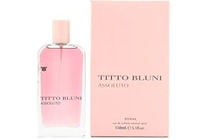 TITTO BLUNI - Assoluto Donna 150 ml, Colonia Mujer, Perfume Formato Spray, Eau de Toilette Natural y Femenina, Aroma Floral Afrutado, Fragancia Fresca y de Larga Duración